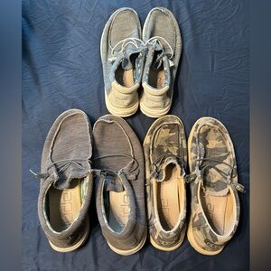Lot of (3) Hey Dudes Men Size 13 Shoes